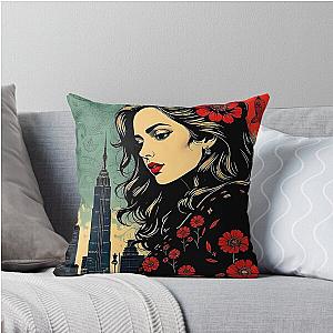 Dallas Beautiful Woman Pop Art Throw Pillow