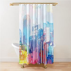 Dallas Skyline Shower Curtain