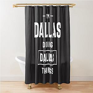 Dallas Personalized Shower Curtain