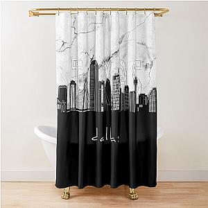 Dallas Marble Shower Curtain