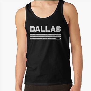 Vintage Dallas Retro Stripe Tank Top with buttons