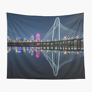 Dallas Bridge at Night Tapestry