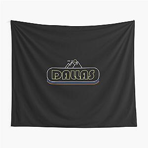 Dallas Texas Neon Lights Souvenir Gift Hometown Nature Tapestry