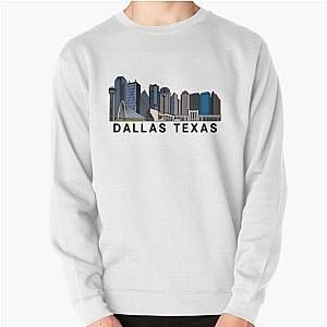Dallas Texas Skyline Art Sweatshirt