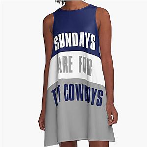 Sundays For The Dallas Cowboys A-Line Dress
