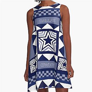 Dallas Cowboys Great Texas Football Fan A-Line Dress