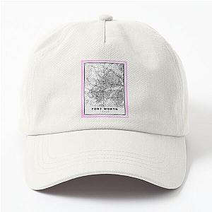 Minimalist Dallas Fort Worth Map Dad Hat