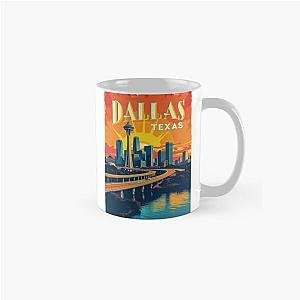 Vibrant Dallas Skyline - Retro Pop Art of Dallas - Texas City Poster - Bold Classic Mug 

Removed weird characters: 
Removed redudancy of Texas and Dallas by keeping only one, then removing the other
Removed duplicate words if they were in sequence.