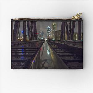 Dallas Train Tracks Zipper Pouch