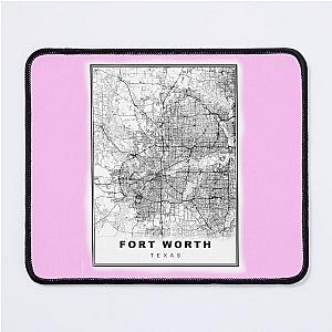 Minimalist Dallas Fort Worth Map Mouse Pad