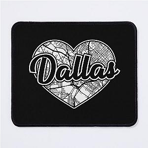 Love Dallas Heart City Mouse Pad