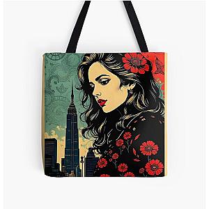 Dallas Pop Art Print. Beautiful Woman All Over Print Tote Bag