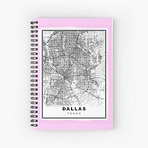 Minimalist Dallas Map Spiral Notebook