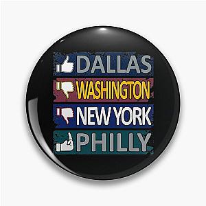 Funny Football Fan of Dallas City Pin