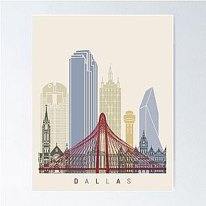 Dallas skyline poster