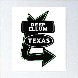 Dallas Texas Deep Ellum Neighborhood Poster