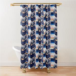 Damon Hill Williams F1 painting by DRAutoArt Shower Curtain