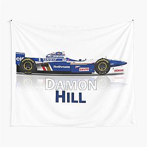 Damon Hill - Williams F1 FW18 - Text Tapestry