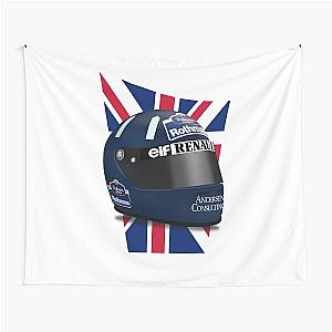 Damon Hill 1996 Helmet Flag Champion Tapestry