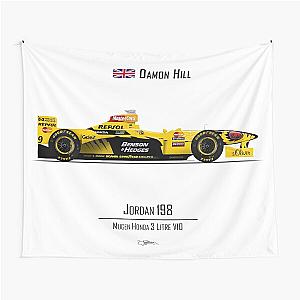 Damon Hill Jordan 198 Tapestry