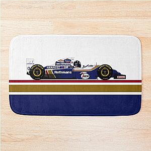 Damon Hill Williams FW16B Late Season with Rothmans Colours Bath Mat