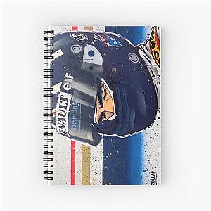 Damon Hill Williams F1 painting by DRAutoArt Spiral Notebook