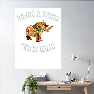 Dance Gavin Dance Riding A Rhino Pico De Gallo Poster Premium Merch Store