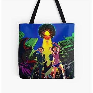 Dandadan All Over Print Tote Bag