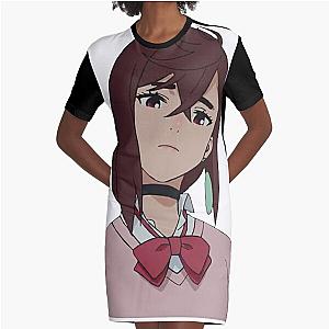 Momo Ayase - Dandadan Graphic T-Shirt Dress