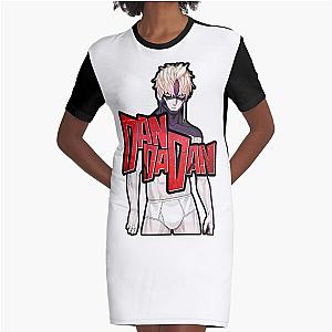 DANDADAN JIJI EVIL EYE MODE (SCI-FI GHOST HORROR ANIMEMANGA LOGO) Graphic T-Shirt Dress