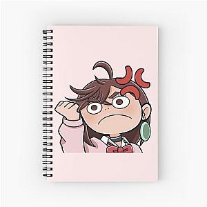 Angry Momo Ayase from Anime Dandadan  Spiral Notebook