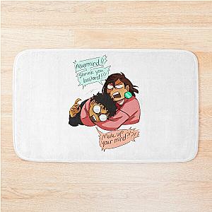 cuter future couple in Dandadan Bath Mat