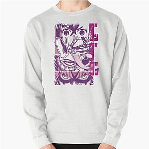 Dandadan Anime Eyes w Kanji - Magenta Pop Pullover Sweatshirt