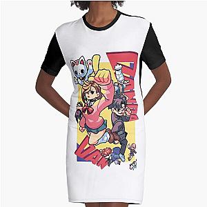 Dandadan Graphic T-Shirt Dress