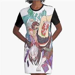 Dandadan Graphic T-Shirt Dress