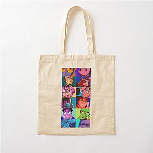dandadan characters digital graphic Cotton Tote Bag