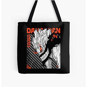 Red Okarun Dandadan All Over Print Tote Bag