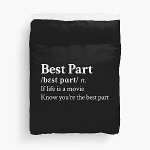 Daniel Caesar Aesthetic Motivational R&B Quote Lyrics Black Duvet Cover