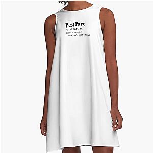 Daniel Caesar Aesthetic Motivational R&B Quote Lyrics A-Line Dress