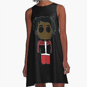 Daniel Caesar Sticker A-Line Dress