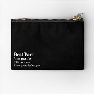 Daniel Caesar Aesthetic Motivational R&B Quote Lyrics Black Zipper Pouch