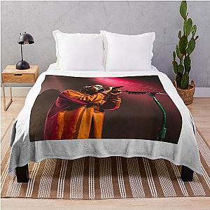 Daniel Caesar Concert Singing Aesthetic Print Throw Blanket