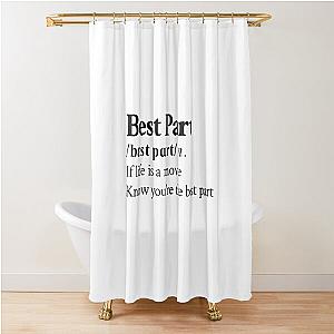 Daniel Caesar Aesthetic Motivational R&B Quote Lyrics Shower Curtain