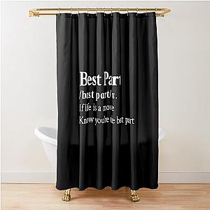 Daniel Caesar Aesthetic Motivational R&B Quote Lyrics Black Shower Curtain