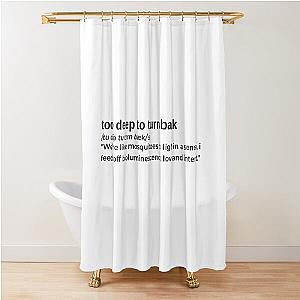 Too Deep To Turn Back by Daniel Caesar Shower Curtain