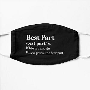 Daniel Caesar Aesthetic Motivational R&B Quote Lyrics Black Flat Mask