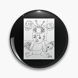 Daniel Johnston Drawing   	 Pin