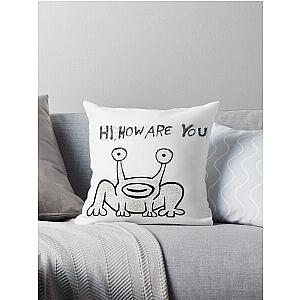 Daniel Johnston Hi How Are You Austin TX Throw Pillow