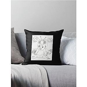 Daniel Johnston Drawing   	 Throw Pillow