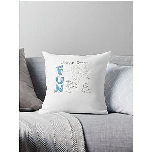 daniel johnston fun vinyl Throw Pillow